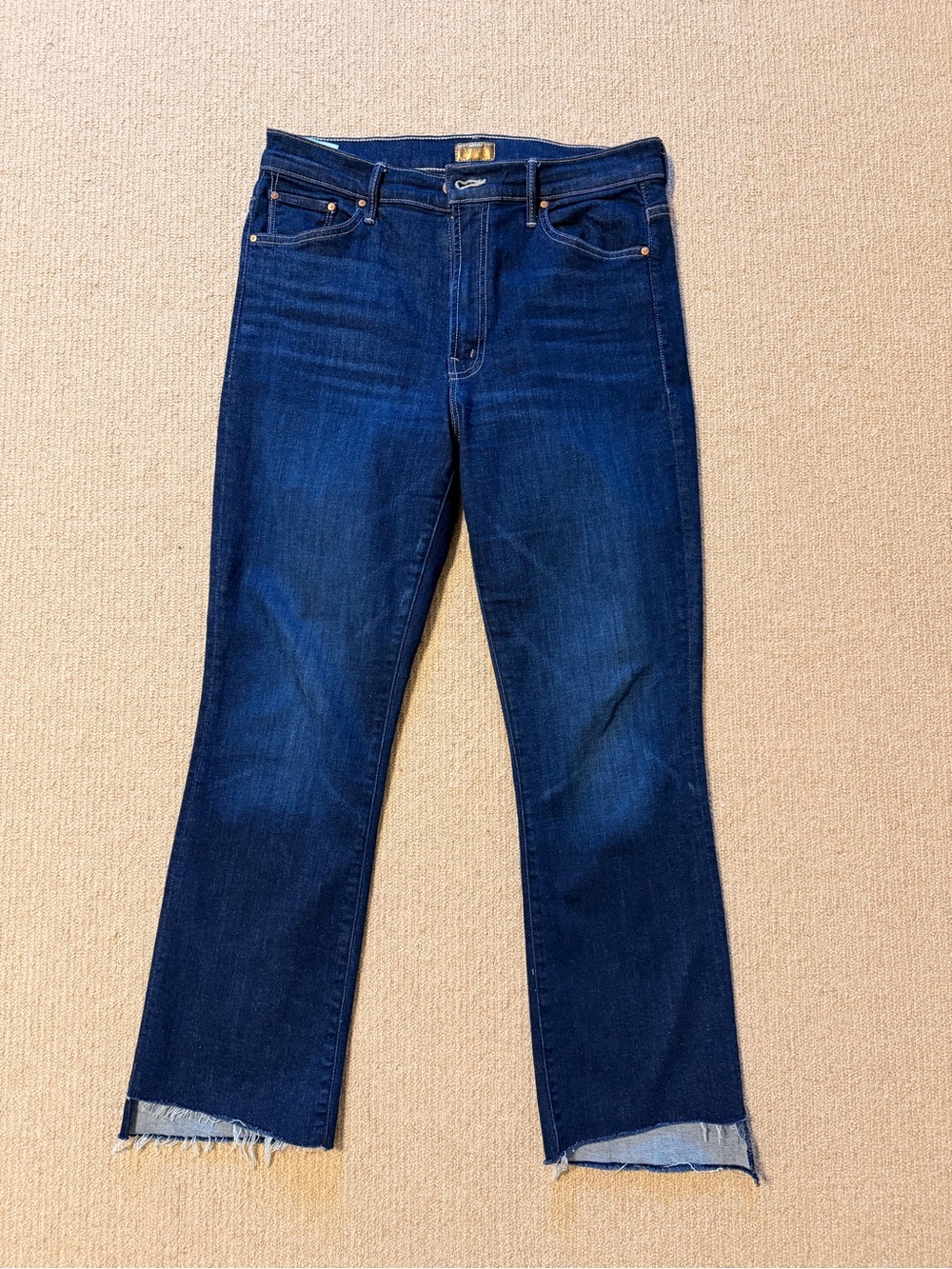 MOTHER DENIM The Insider Ankle Step Fray